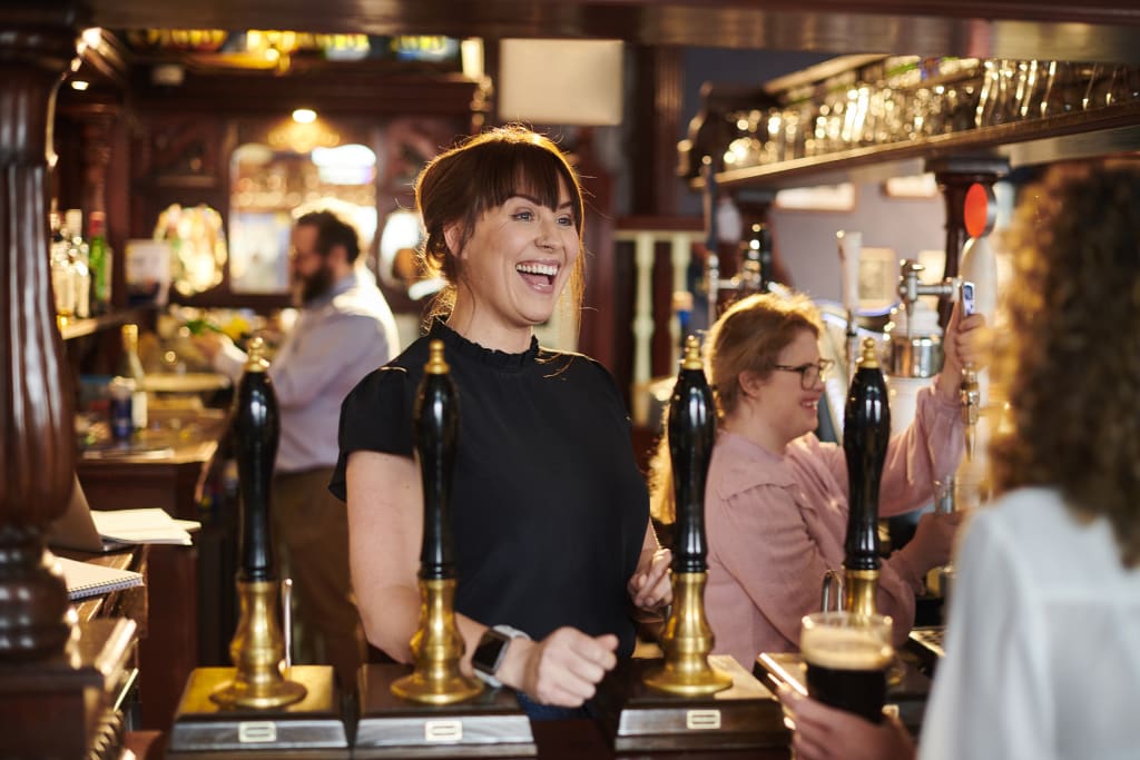 Irish pub welcome